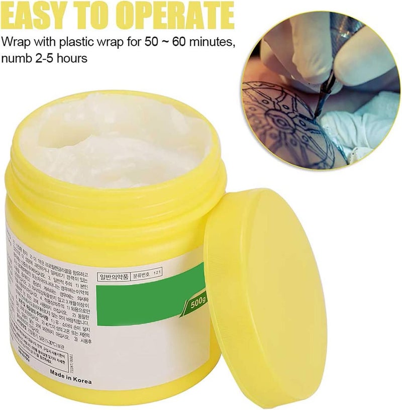 woobles Tattoo numbing cream strong 500g, Tattoo Numb Deep Numbing Topical Cream Pain Relieving Cream Fast Acting Laser Removal Microblading Cosmetic Procedure (19.8%) - Image 3